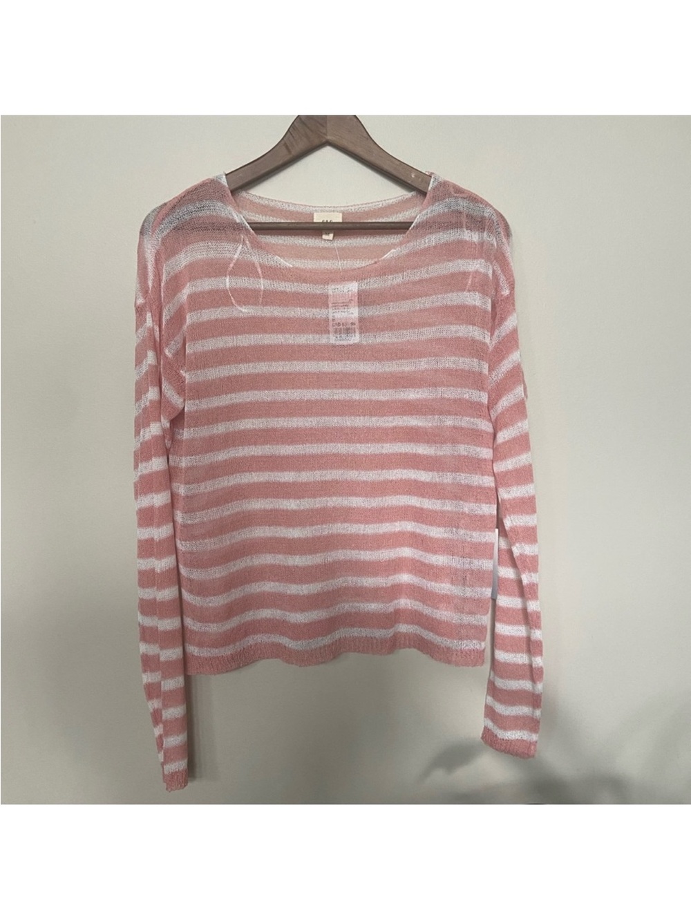☀️ Forever 21 ☀️ sheer striped longsleeve top